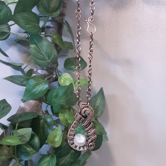 Handcrafted Cracked Quartz Necklace OOAK - Picture 3 of 13